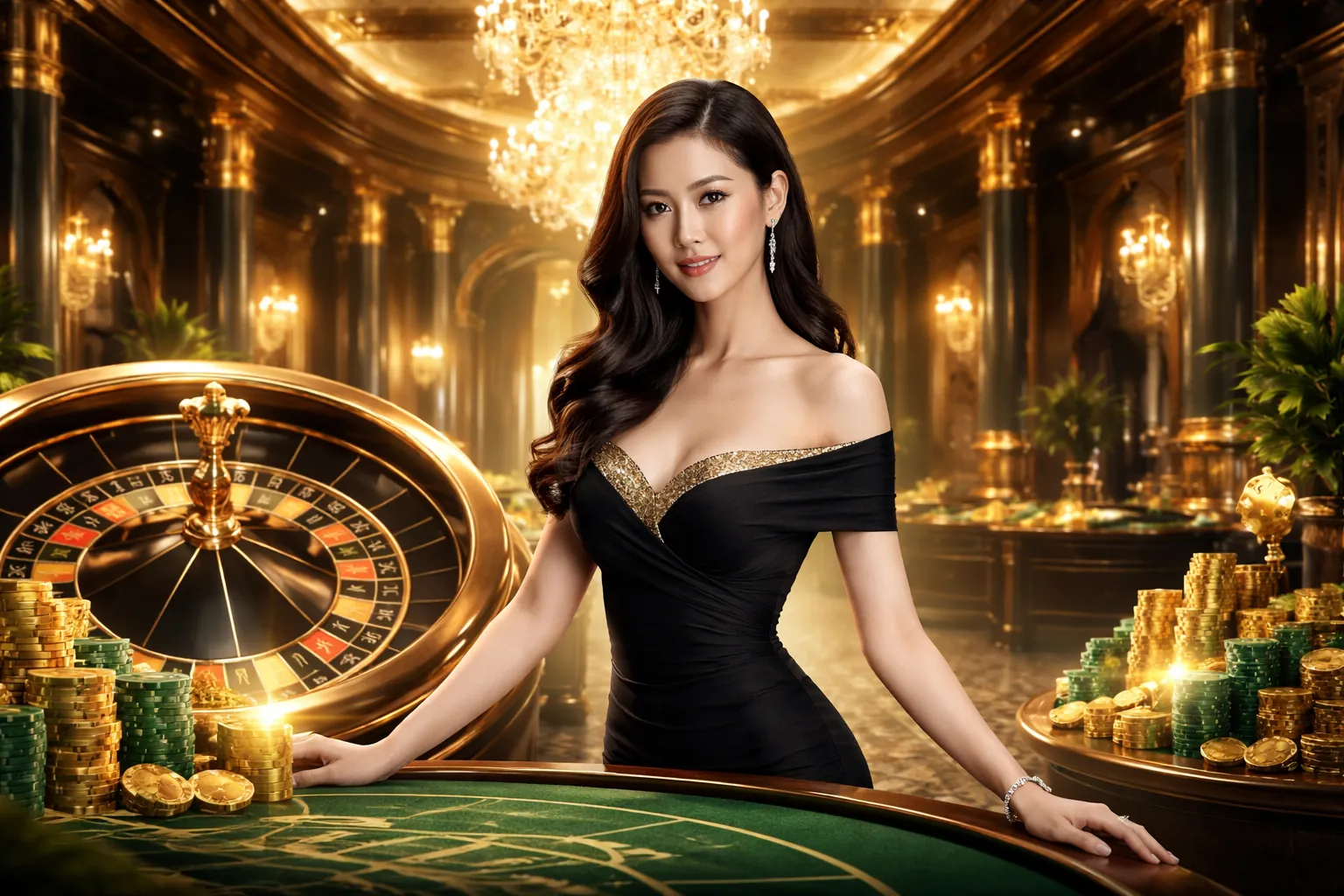 Bàn Baccarat sang trọng tại 33king